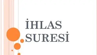 İHLAS SURESİ