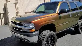 2004 Tahoe wrapped in Gloss Rising Sun