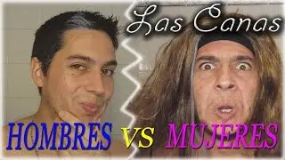 Las canas Hombres vs Mujeres | Como reaccionan los distintos sexos | Sketch | Necroft