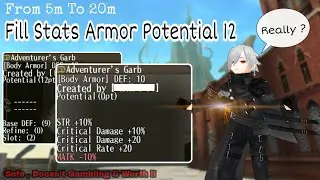 A Cheap Things Become Usefull (Armor Potential 12 Fill Stats) Toram Online