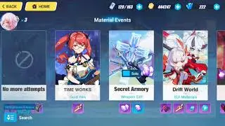 Honkai Impact 3rd - Weekday Event #6 (Wednesday : Secret Armory - Weapon Exp)