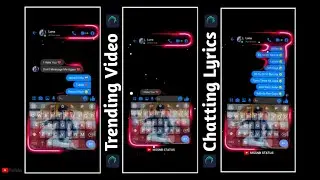 How to make New Trending Messenger Chat Lyrics Video Editing In Alight Motion || Full Tutorial ||