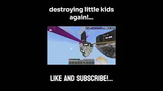 DESTROYING KIDS On BEDWARS In MINECRAFT HIVE #minecraft