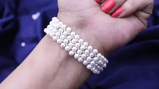 Simple and Stylish: Easy Beaded Pearl Bracelet for Beginners