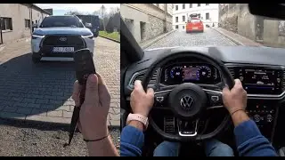 2022 Toyota Corolla Cross vs VW T-Roc | POV Test Drive Comparison | 0-100 #car #suv
