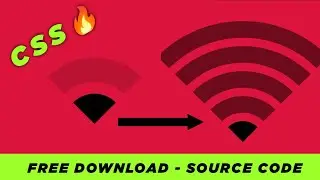 WiFi Loader Using Html Css - Css tutorial for beginners - html css tutorial - Download Source Code