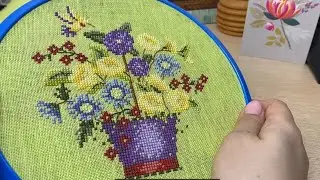 94. Весенние продвижения в вышивке семплеров 🌿