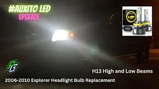 2006-2010 Ford Explorer Headlight Bulb Swap - 5 Minute Maintenance  #auxito #ledupgrade