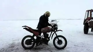 ИЖ Планета..( красный дракон в снегу)))