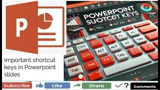 Important shortcut keys in Powerpoint slides