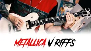 Как играть Metallica на гитаре | 5 крутых метал риффов! (Табы + Минус) #420bpm #metallica #гитара
