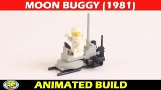 LEGO 6801 Classic Space Moon Buggy  - stop motion build review