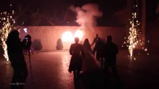 Огненное пиротехническое фаер шоу ВОЛГА ВАЙБС 2015 Саратов