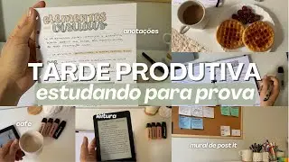 UMA TARDE PRODUTIVA DE ESTUDOS | provas chegando, anotações, mural de post it e flashcards