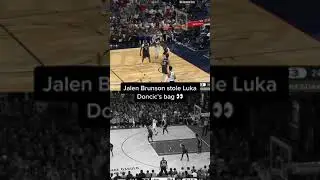 Jalen Brunson channeled his inner Luka Doncic for this shot 