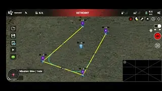 Waypoints: Drohne DJI MAVIC MINI und FlugApp LITCHI Version 4.19.0_BETA-g