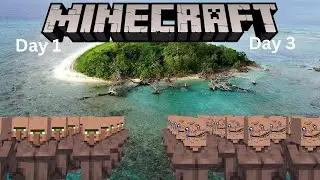 I made 9 villagers Simulate Castaway in Minecraft