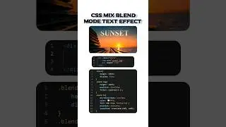 css mix mode text effect | 