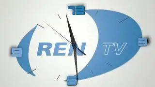 (Реконструкция 4:3) Часы Ren-tv (2001-2002 2 минутная версия с музыкой до 2001)