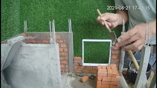 Build a mini house #6. Build brick wall