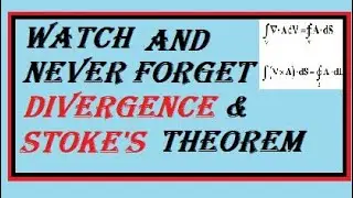 Stoke's theorem and Divergence theorem formula learning trick