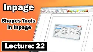 Mastering InPage: How to Insert Shapes Using Tools | InPage Tutorial