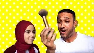 HUSBAND DOES MY MAKEUP TAG♡  | Amina Chebbi