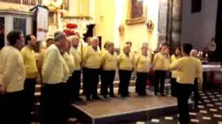 Coro Monti Liguri al Concerto di Monterosso (SP) del 4/1/2009