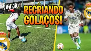 RECRIAMOS OS GOLS MAIS BONITOS DO VINICIUS JR COM O VINI JR!