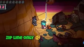 Among Us Hide and Seek: Zipline-Only Challenge! (Intense Hider Gameplay)