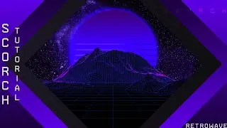 Retrowave background tutorial | Part one | Cinema 4D | Scorch