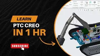 PTC CREO Parametric 7 | COMPLETE TUTORIAL lecture exercise from scratch for Beginners in 1 hour ProE