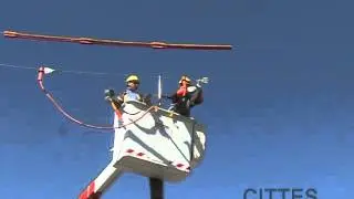 Cambio de tramo de conductor - 13,2 kV. (Trabajos con Tensión)
