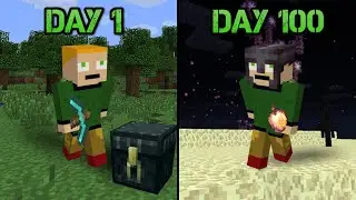 Fake 100 days in minecraft be like