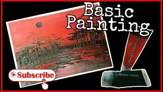 Basic Painting Using Red and Black