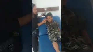 Wajah Lucu kaget kena jarum suntik #vidioviral , #vidioshort , #vidiokocak , #vidioshortsyoutube