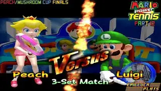 Mario Power Tennis Part 12 - Peach/Mushroom Cup Finals (Gamecube) | EpicLuca Plays S06E618