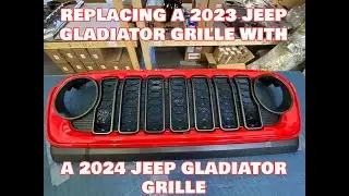 Replacing our 2023 Jeep Gladiator Grille With A 2024 Jeep Gladiator Grille