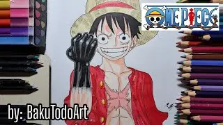 Dibujando a Luffy | Drawing Luffy | Proceso creativo | Creative process