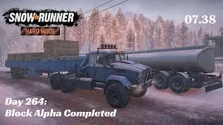 SnowRunner Hard Mode - R07 E38 - Block Alpha Completed