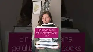 Blick in meine Skizzenbücher Part 1 #kunst #shortvideo #sketchbook