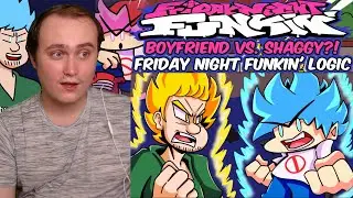 BOYFRIEND vs. SHAGGY?! Friday Night Funkin' Logic | Cartoon Animation | Reaction