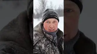 Зимняя рябалка 2024 года. Приехал на речку, а там что твориться. Снег вода лед.