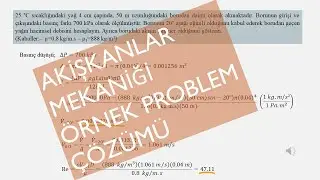 Akışkanlar Mekaniği Çalışma Soruları