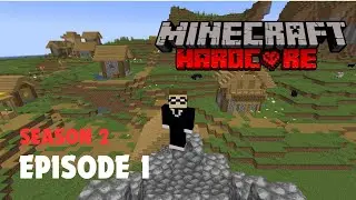 Minecraft Hardcore (S2E1) - Starting Farms & Making A Village Our New Home