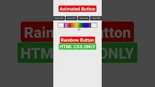Animated Button HTML CSS - Rainbow Button 