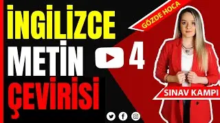 İNGİLİZCE METİN ÇEVİRİSİ - GÖZDE HOCA