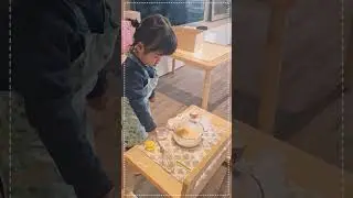 2 Year Old Makes Pancakes with Edible Flowers all by herself! 