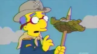 The Simpsons - Milhouse's dad leads cavalry kids (S14Ep21)