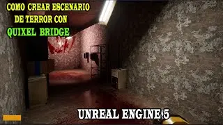 Tutorial Cómo Usar Quixel Bridge (MEGASCANS) ESCENARIO DE TERROR En UE5 UNREAL ENGINE 5 2022